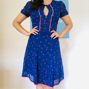 Blue prairie dress!